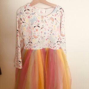 Colorful Unicorn and Rainbow Dress